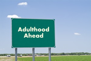 Adulthood Ahead Sign