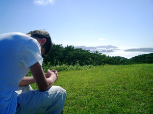 Man praying